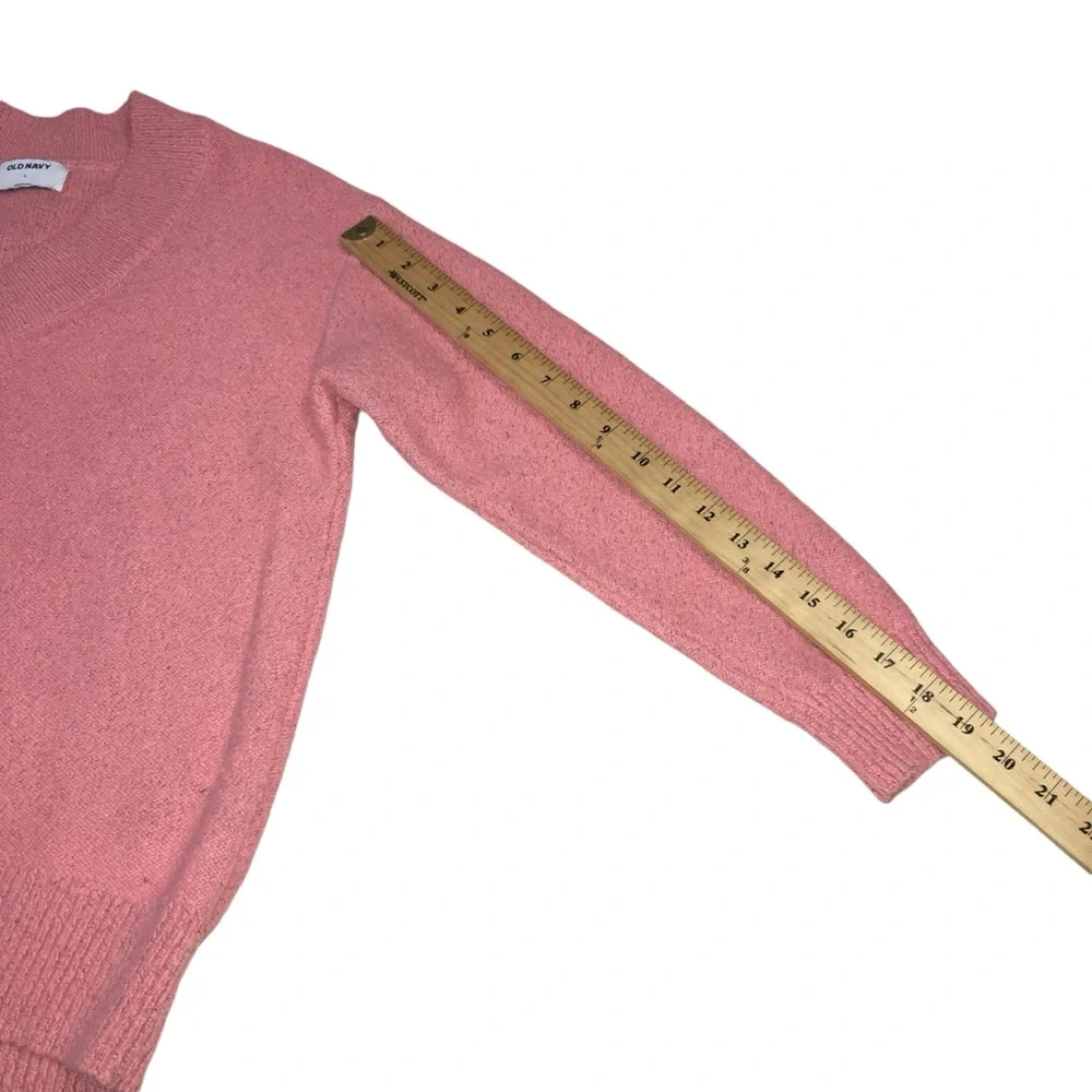 OLD NAVY V-Neck Pink Gray Blend Sweater - Women’s Small